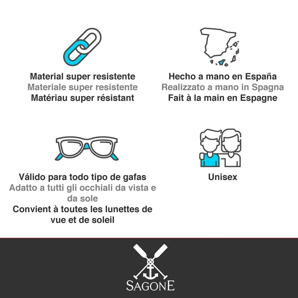 SAGONE Cordón para Gafas Islantilla