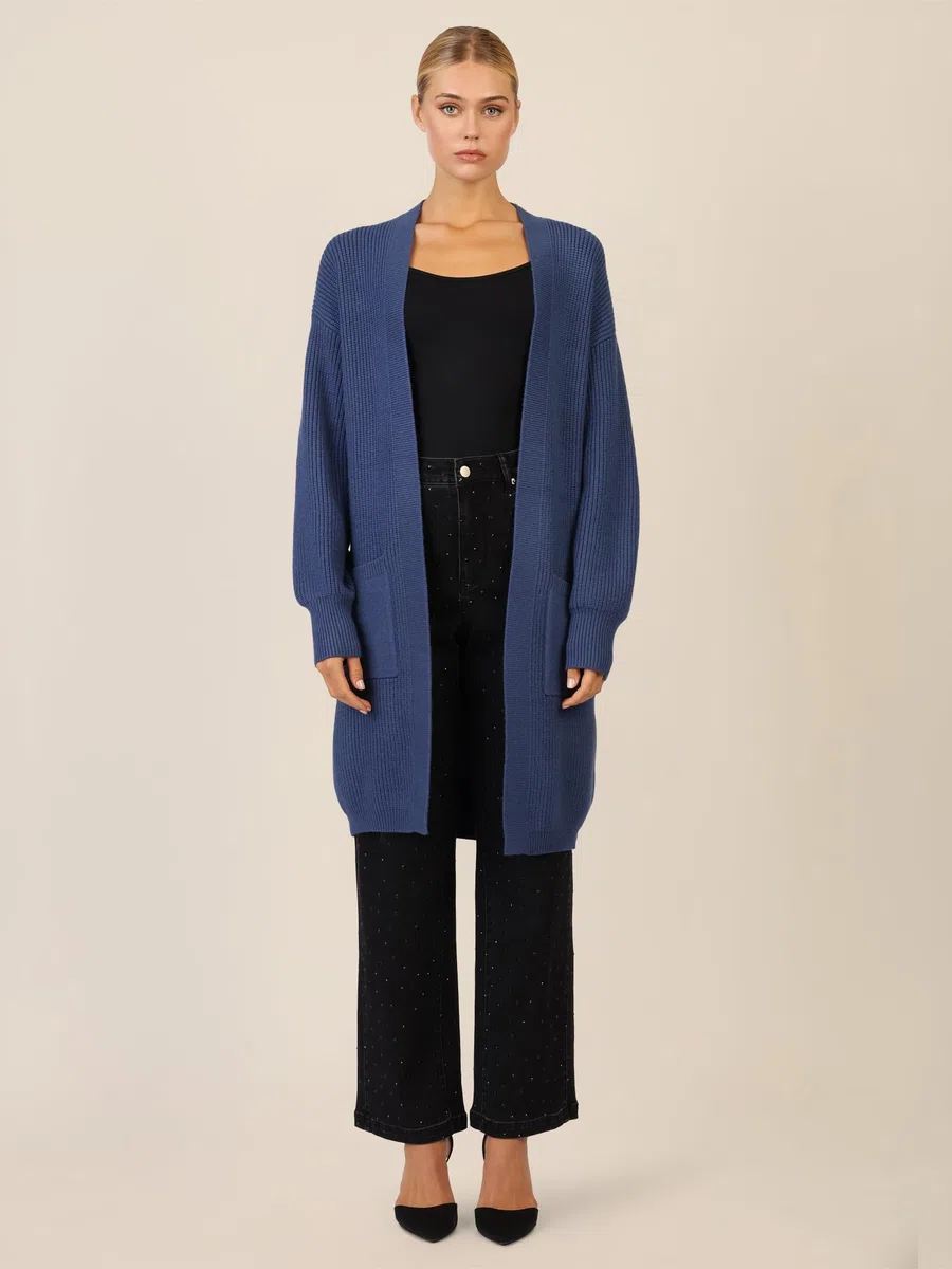 APART Fashion Lange Strickjacke Suéter cárdigan para Mujer