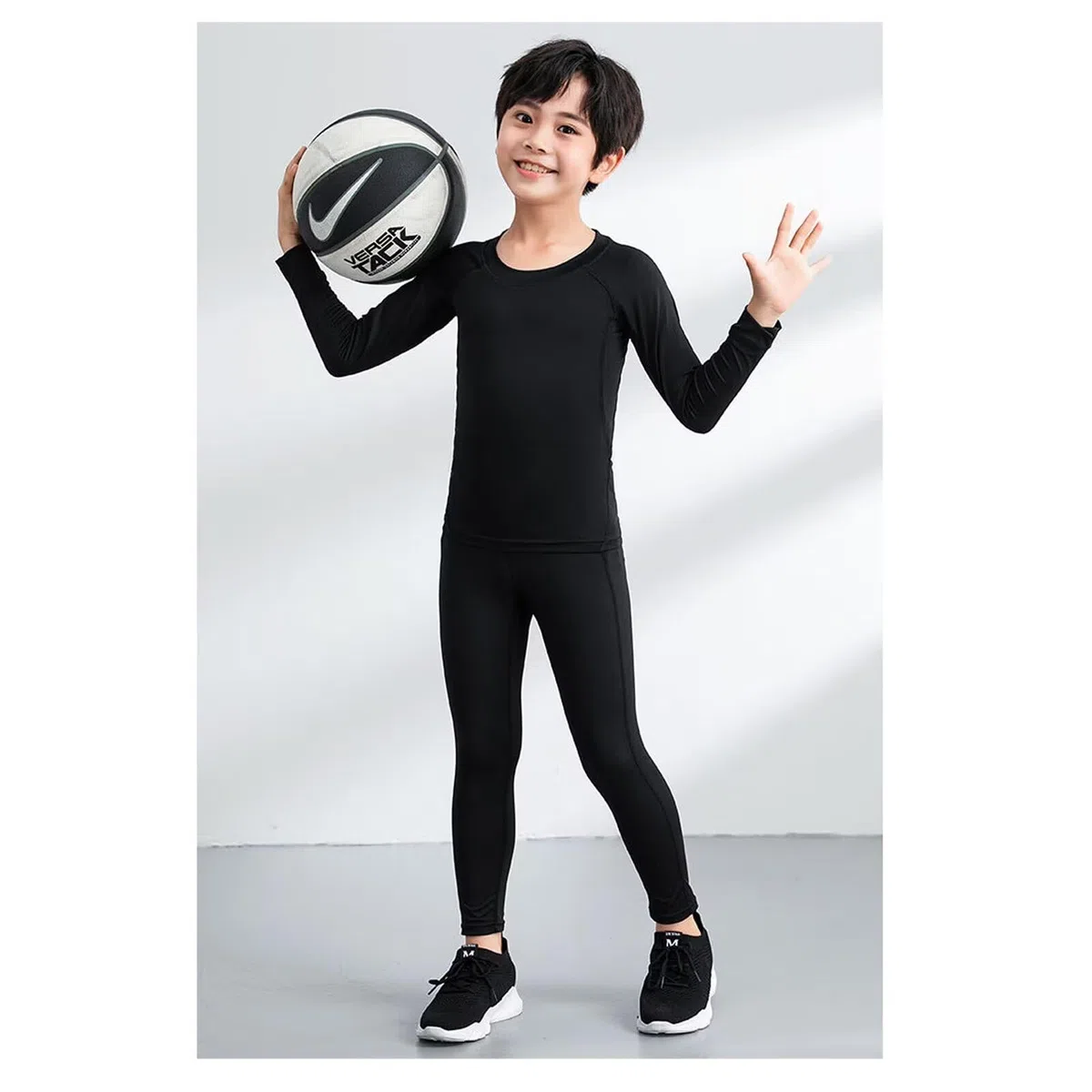 Conjunto de capa base térmica para niños, juego de compresión para niños, juego de compresión para niños