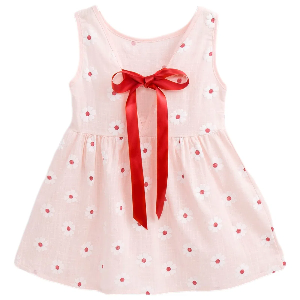 amropi Bebé Niñas Margarita Vestido Algodón Manga con Volantes Casual Verano de Vestido 0-5 años