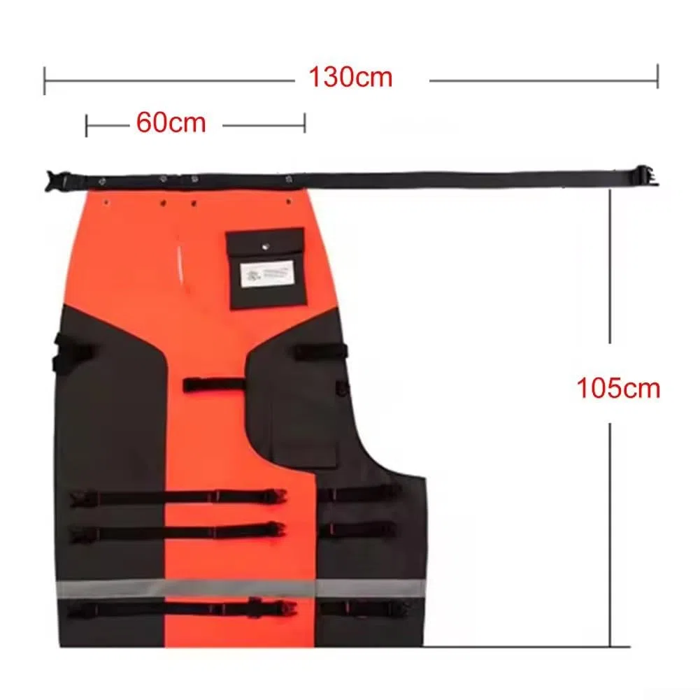 Motosierra de 9 capas, para hombres y mujeres, pantalones protectores de polietileno ligeros con cinturón ajustable y correas de pierna, para tareas de registro y corte