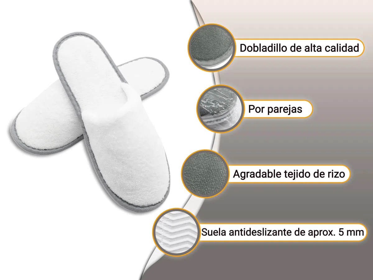 ZOLLNER 10 pares de zapatillas de viaje y hotel, antideslizantes, muy suaves, 506
