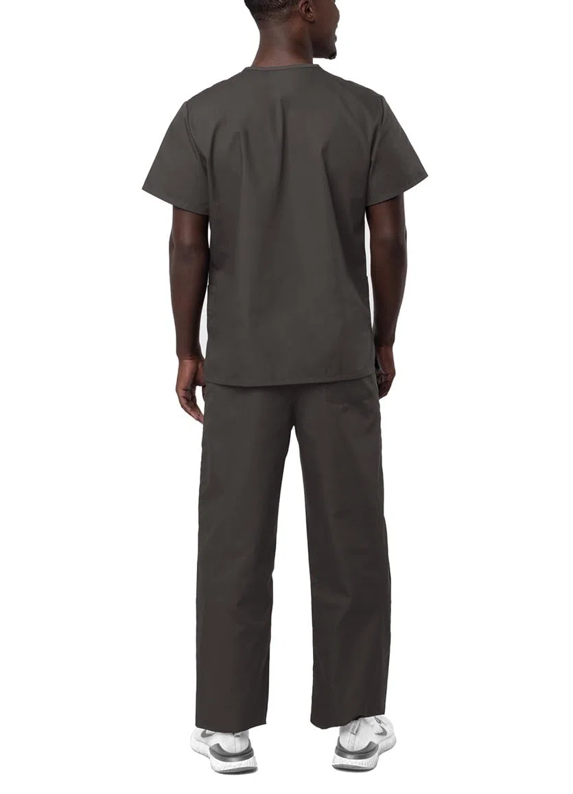 Adar Uniformes médicos unisex - Uniformes médicos unisex con cordón - 701 - Pewter - L