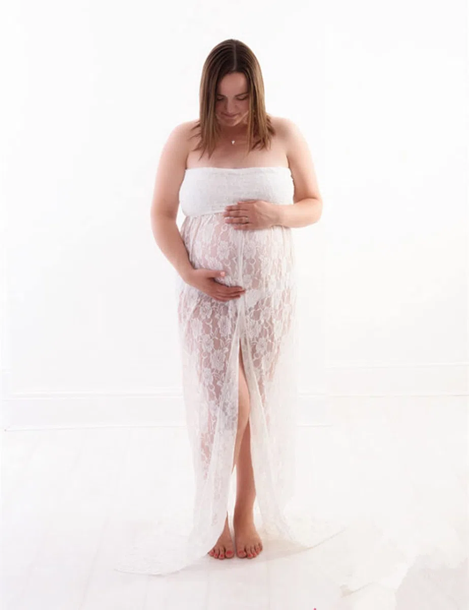 Mujer Embarazada Largos Vestido de Fiesta Faldas Fotográficas de Maternidad Apoyos De Fotografía Vestidos de Maternidad