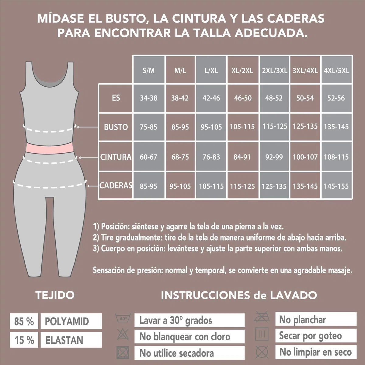 SLIMCELL Leggins Anticeluliticos Mujer Cintura Alta – Fajas Reductoras Mujer Abdomen Adelgazante, Push Up Glúteos, Mallas Deportivas Compresivas Vientre Plano, Ropa Fitness - Made in Italy