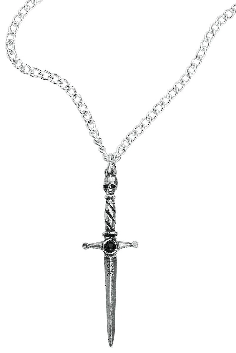 Alchemy Mano de Macbeth England Espada Cabochon Gótico Daga Poder Collar