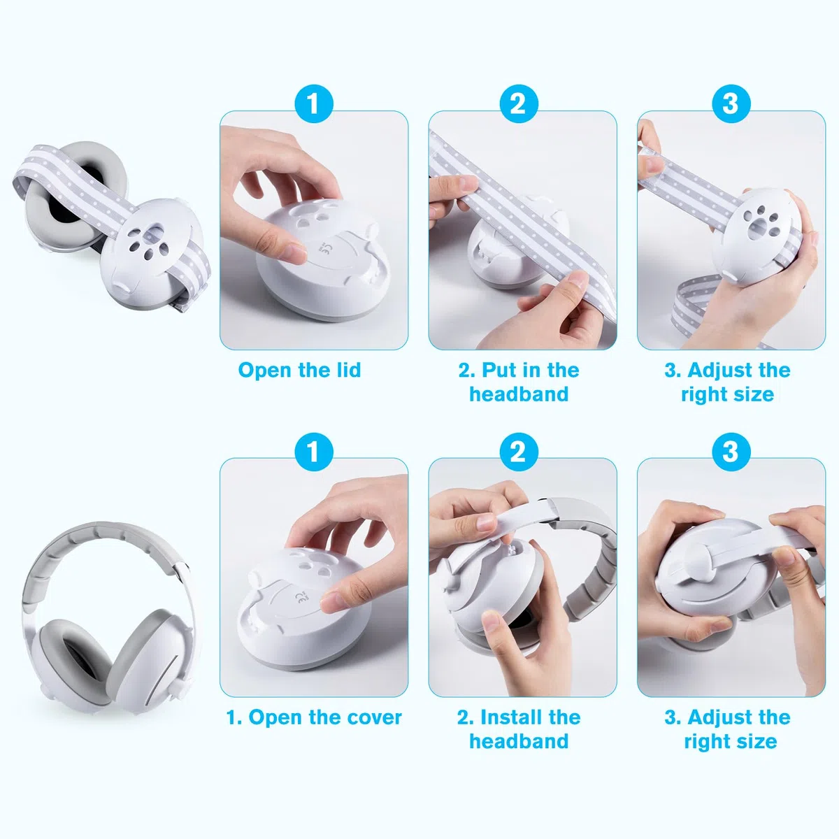 Carehabi Ohrenschützer Orejeras Unisex bebé