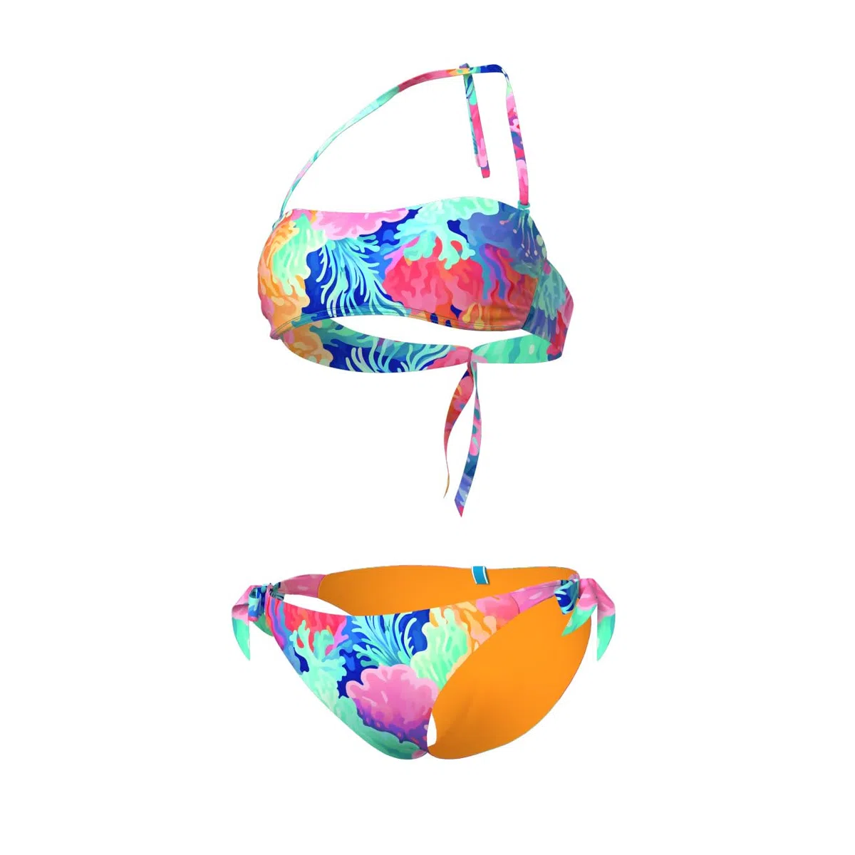 ARENA Women's Water Prints Bikini Bandeau Bañador de Dos Piezas Mujer