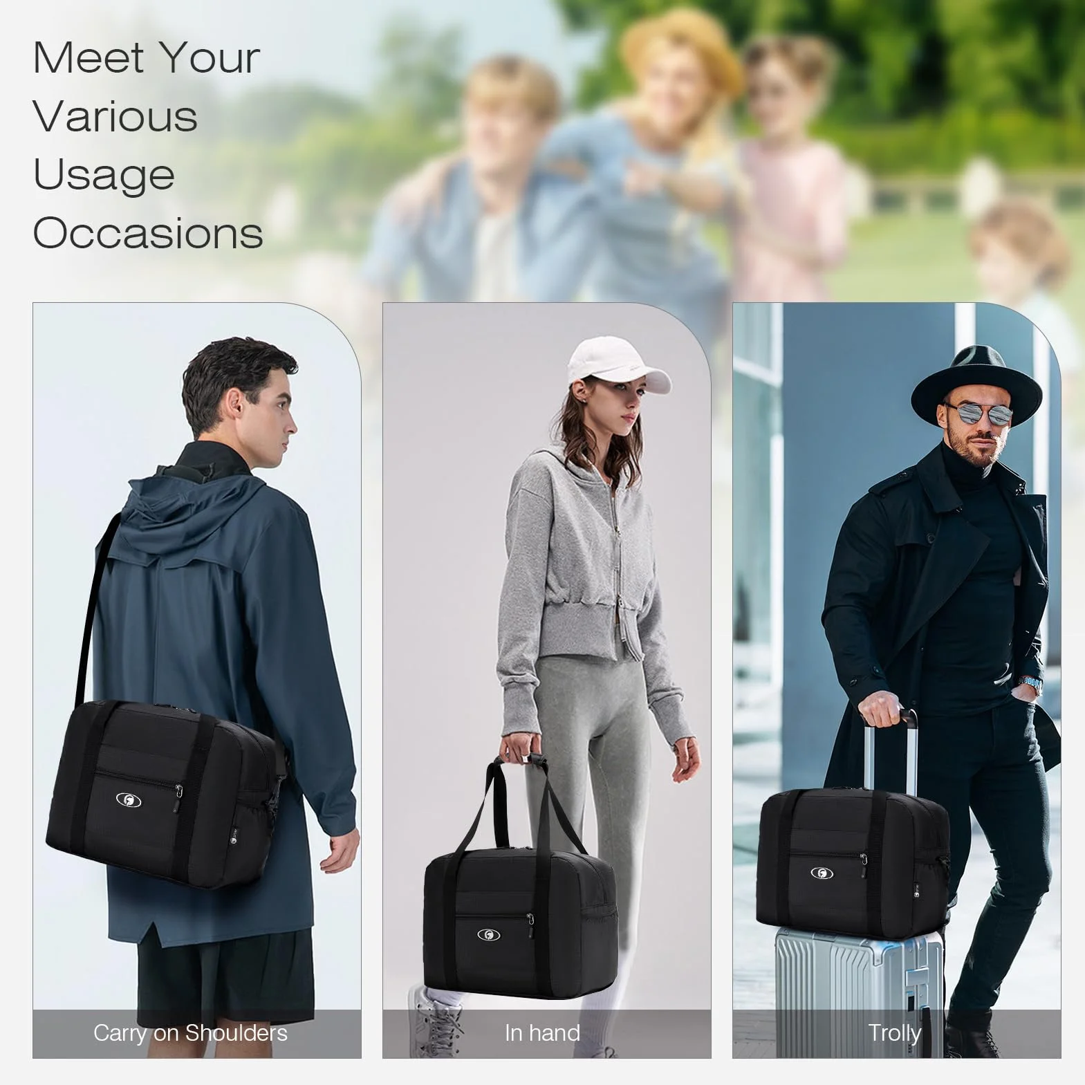 SPAHER 2X Bolsa de Viaje 40x30x15 British Airways Equipaje de Mano Bolsa de Deporte Gimnasio Impermeable Bolsos Maternidad Hospital Fin Semana Mujer Hombres Cabin Duffle Bag Gym Bag