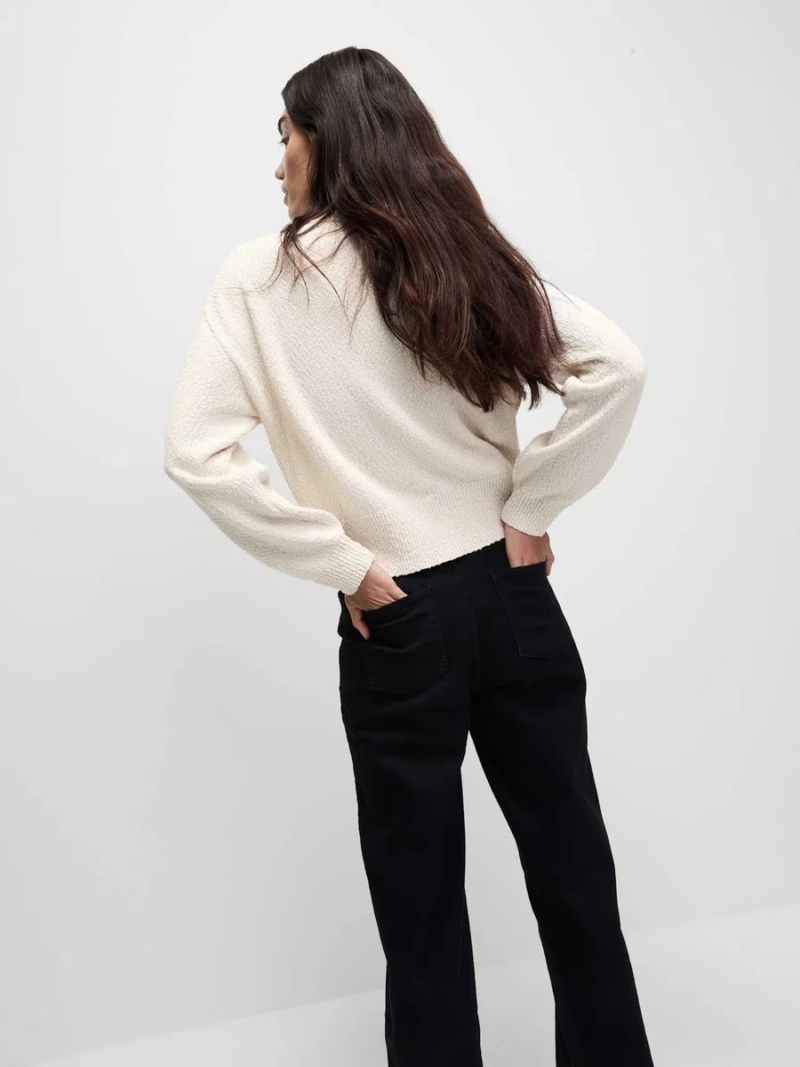Marks & Spencer Cárdigan Cómodo de Cuello de Pico Texturizado con Alto Contenido en Algodón para Mujer, Ajuste Relajado