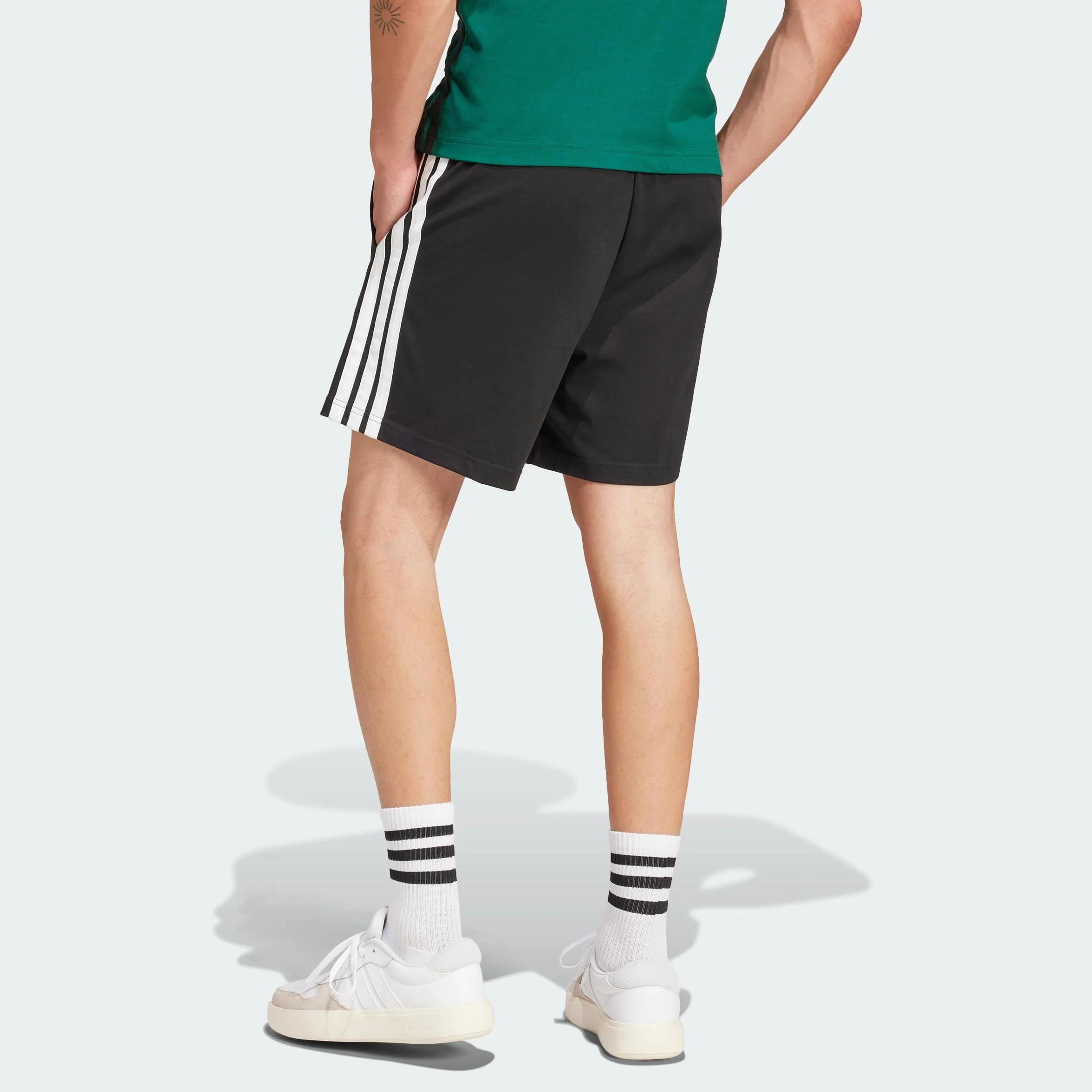 adidas Men's Pantalón Corto Essentials Single Jersey 7-Inch 3 Bandas