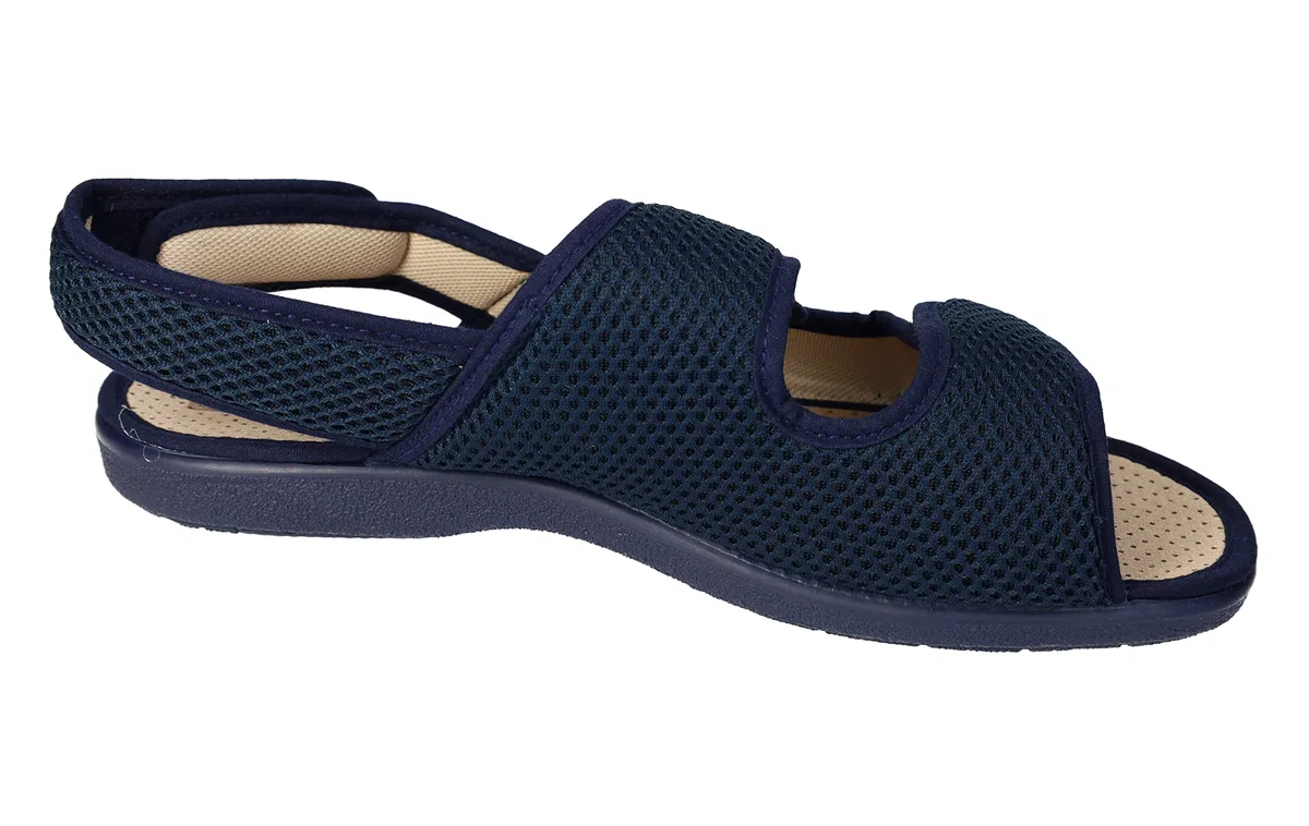 VULCA-BICHA 476 Chinelas Zapatillas Anchas Ajustables Azul Marino, Hechas en España Hombre Zapatillas CASA