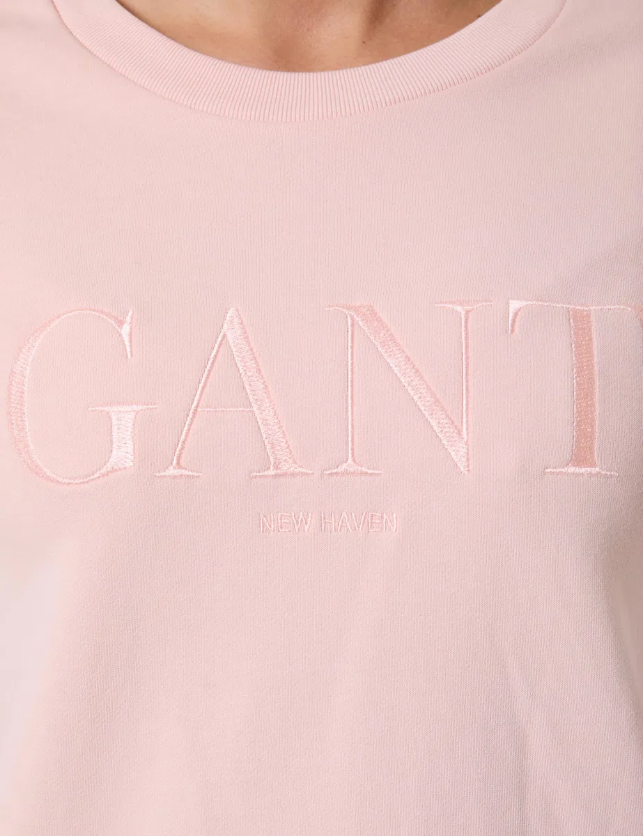 GANT Tonal Graphic C-Neck Sweat Sudadera Mujer (Pack de 1)