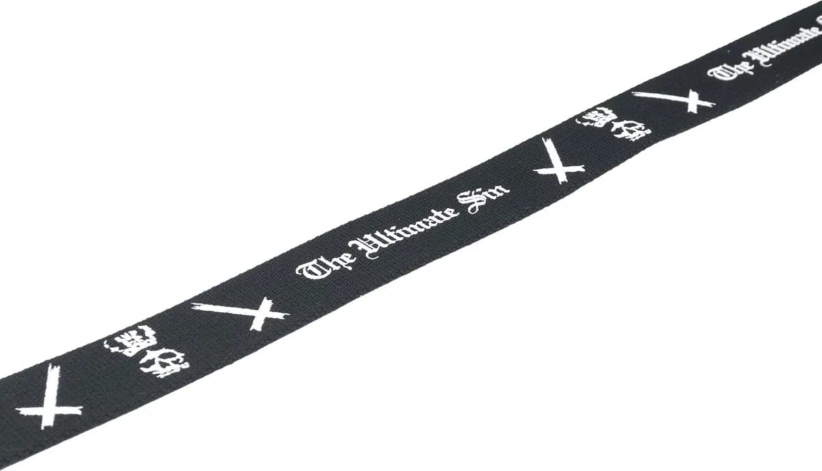 Ozzy Osbourne Logo Unisex Cinturón Negro 100% poliéster