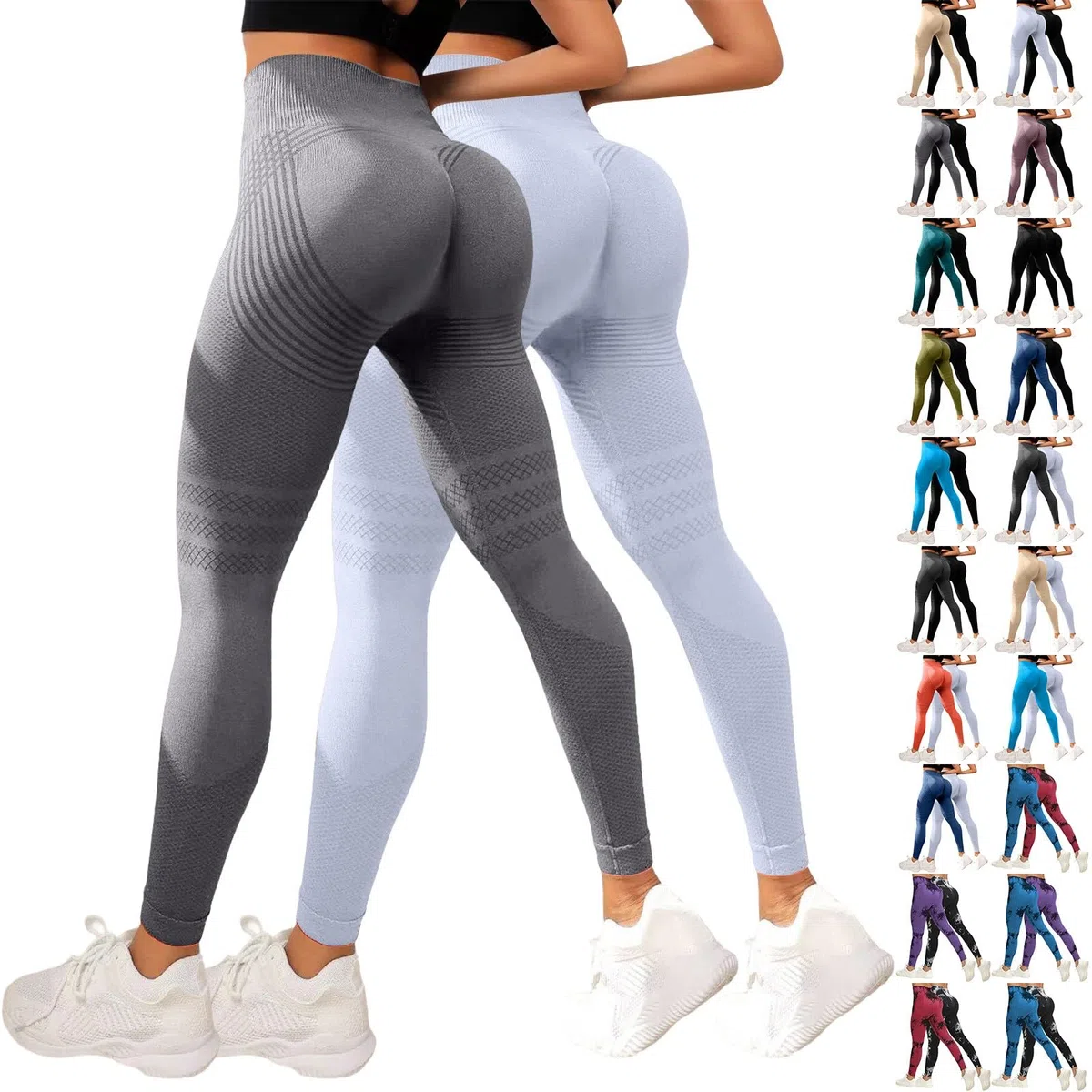 2 Pack Viva Cuerpo Leggings 3D Anticelulíticos Mujer,Leggings Anticelulitis 3D Compresión Lipedema,Leggins Anti Celulitis Deportivos Push Up, Mallas Anticelulitis Mujer Reductores Lipedema