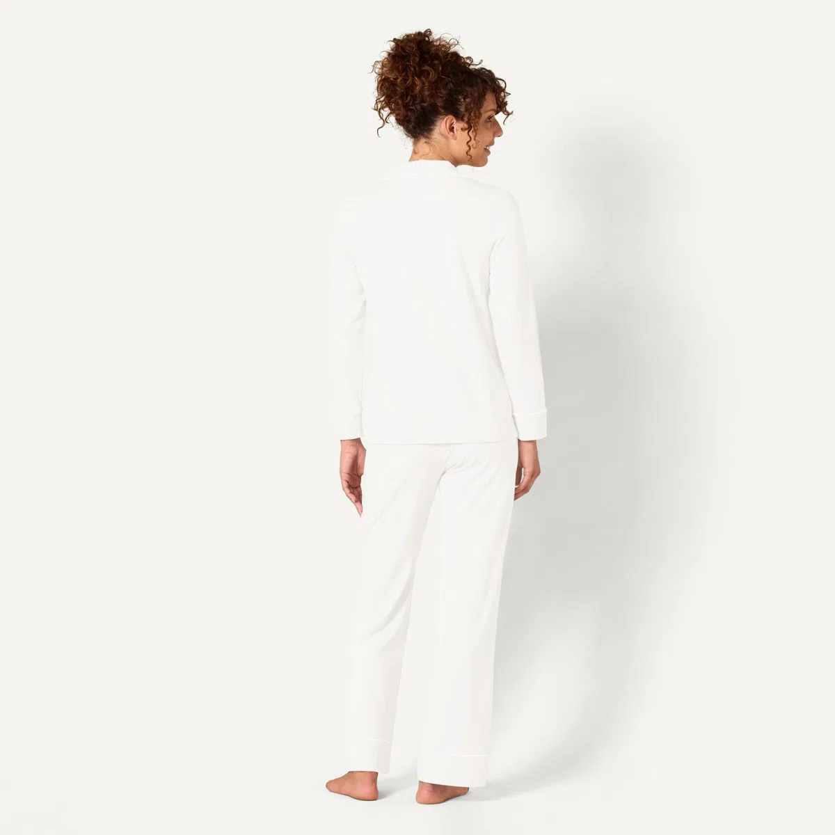 Amazon Essentials Conjunto de Pija con Camisa de Manga Larga y Pantalón Largo en Modal y Algodón Mujer