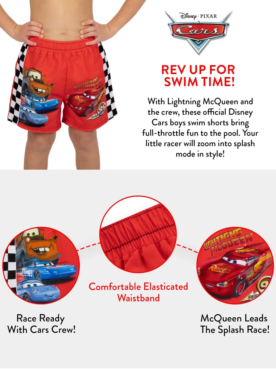 Disney Bañador Niño, Natación Niños Rayo Mcqueen, Bañador Natacion Niño Coches