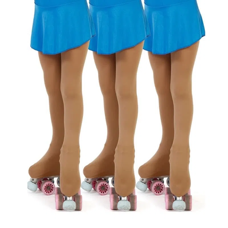 AQUILONE Medias Skating 100 Denier, Mallas Niñas Gimnasia Artística Patinaje, Calcetines Deportivos Microfibra 3D - Made in Italy