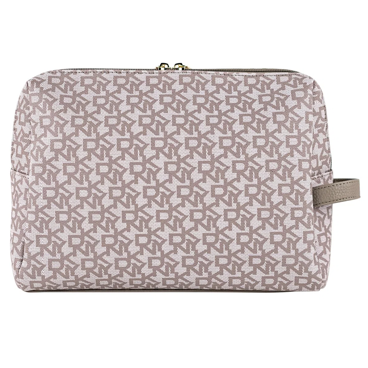 DKNY - Neceser Viaje Grande Mujer Bolsa Aseo Mujer Plegable Impermeable con Compartimentos Organizadores para Cosméticos y Accesorios de Higiene, Coral