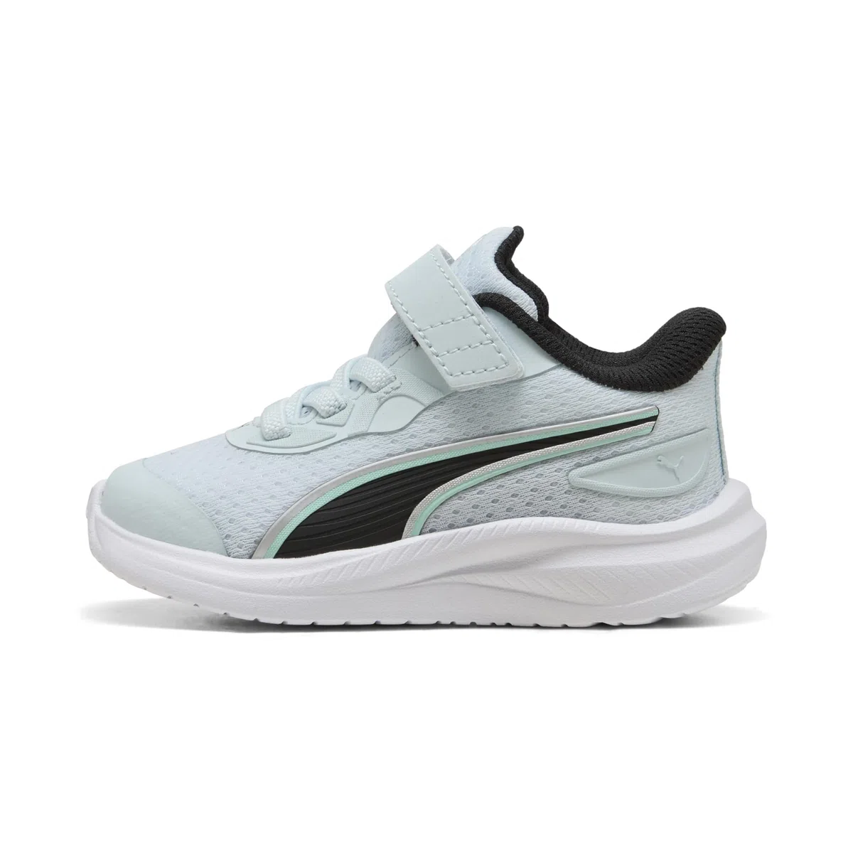 PUMA Skyrocket 2 AC+ INF, Sneaker Unisex bebé, Sea Glass Black-Speed Blue-Mint Melt, 25.5 EU