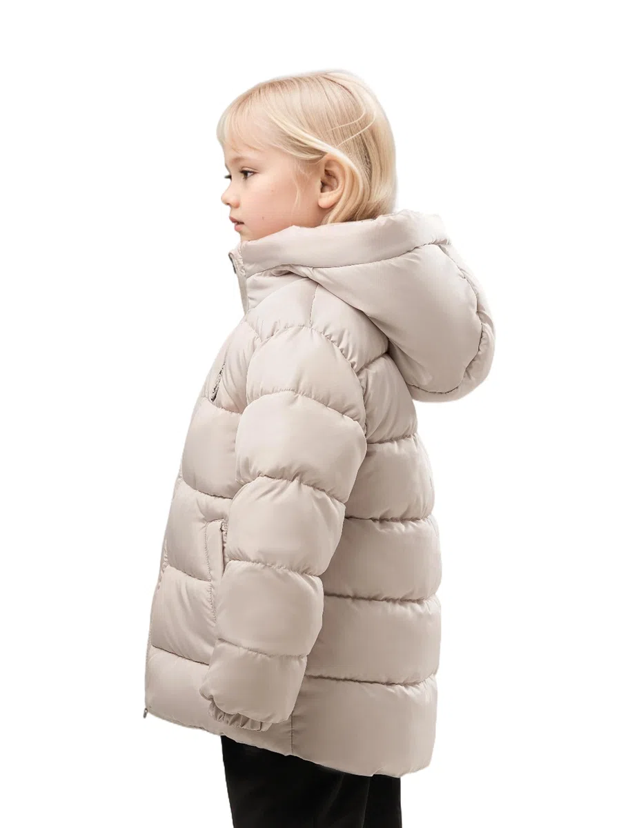 SOLOCOTE Abrigo de invierno para niñas impermeable relleno sintético forro polar capucha chaqueta acolchada
