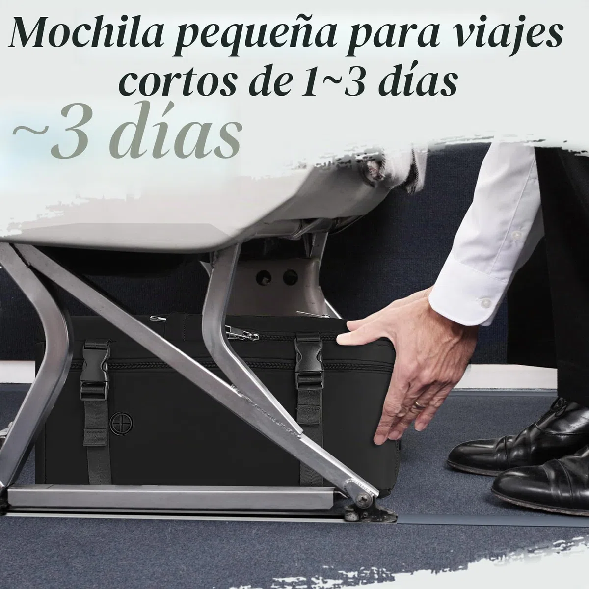 VMIKIV Mochila 40x30x20 para Ryanair 24L Mochila Viaje Cabina Avion 40x20x25 con Bolsillo Antirrobo Maleta 40x30x20 Equipaje de Mano Travel Backpack Hombre Mujer, Negro