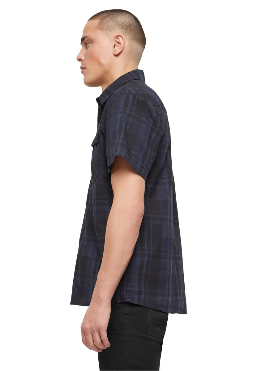 Brandit Roadstar Hombre Camisa Manga Corta Negro Regular