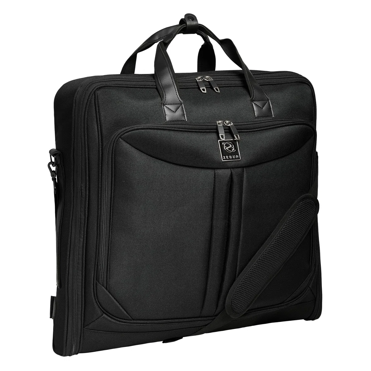ZEGUR Bolsa de Transporte para Ropa para Viajes y Viajes de Negocios, diseño Elegante, con Correa para el Hombro y Bolsillos de organización