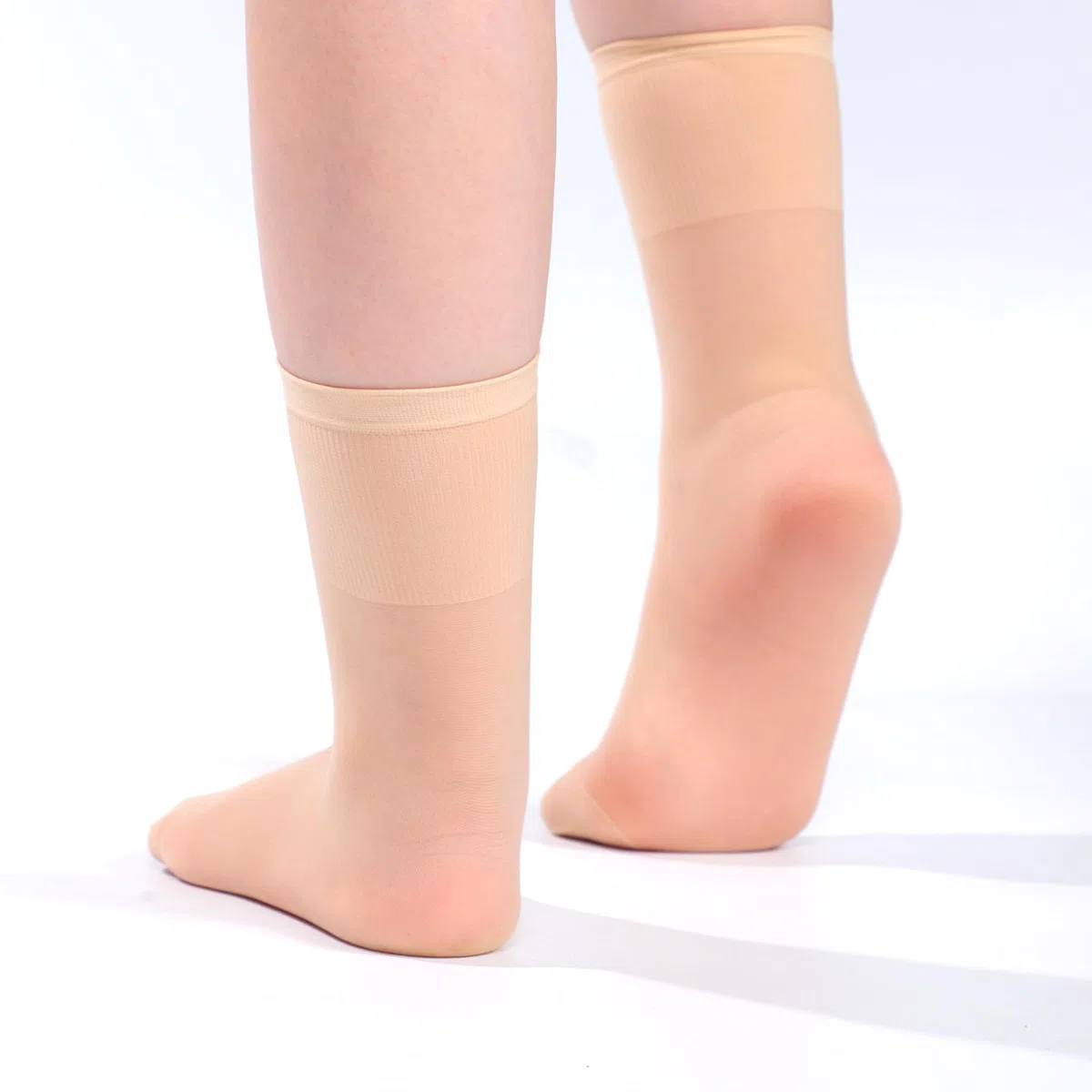 Risipu 6 pares de calcetines de ballet para niñas, de seda fina sin costuras sin talón