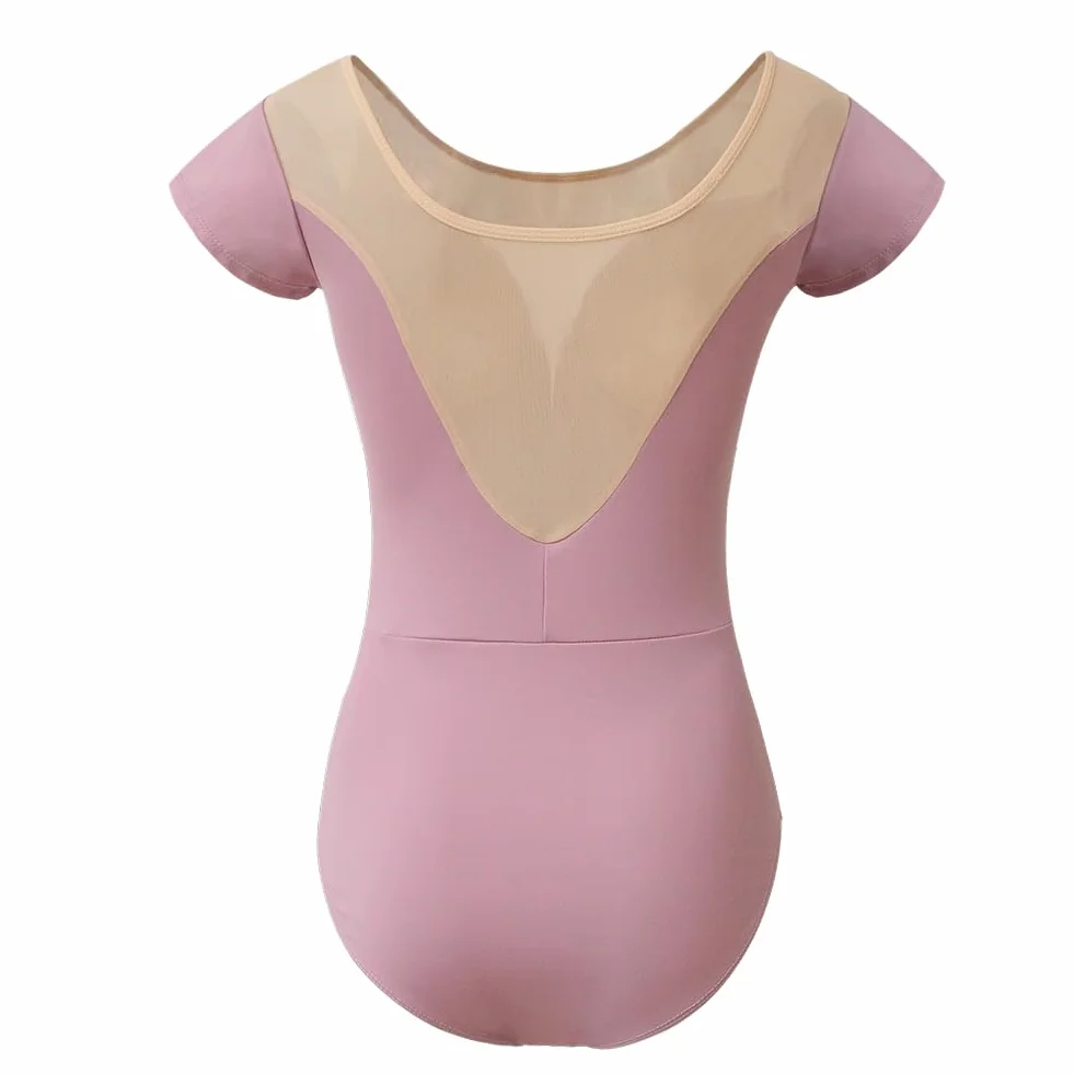 ROYAL SMEELA Maillot danza manga corta mujer body bailarina mujer maillot danza ballet adulto maillot de danza para adulto maillot baile mujer maillot bailarina body negro baile body danza ballet