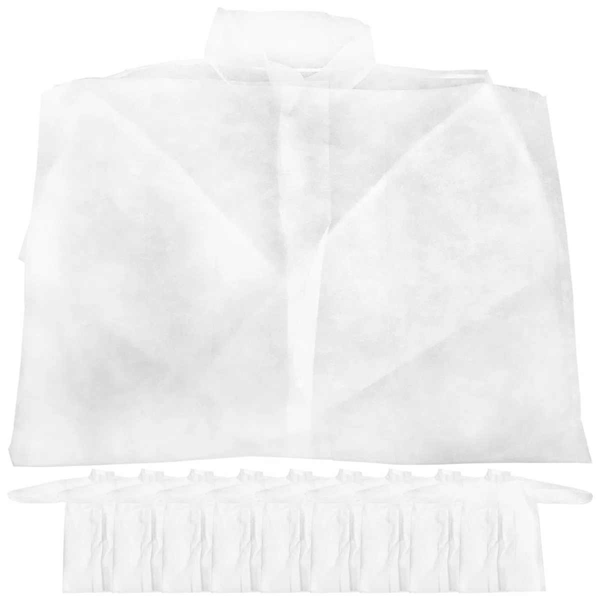 Batas de Desechables de Manga Larga Varios Estilos 10 Ropa Laboral Protectora de Tela No Tejida para Laboratorios y Pintura Varios Estilos