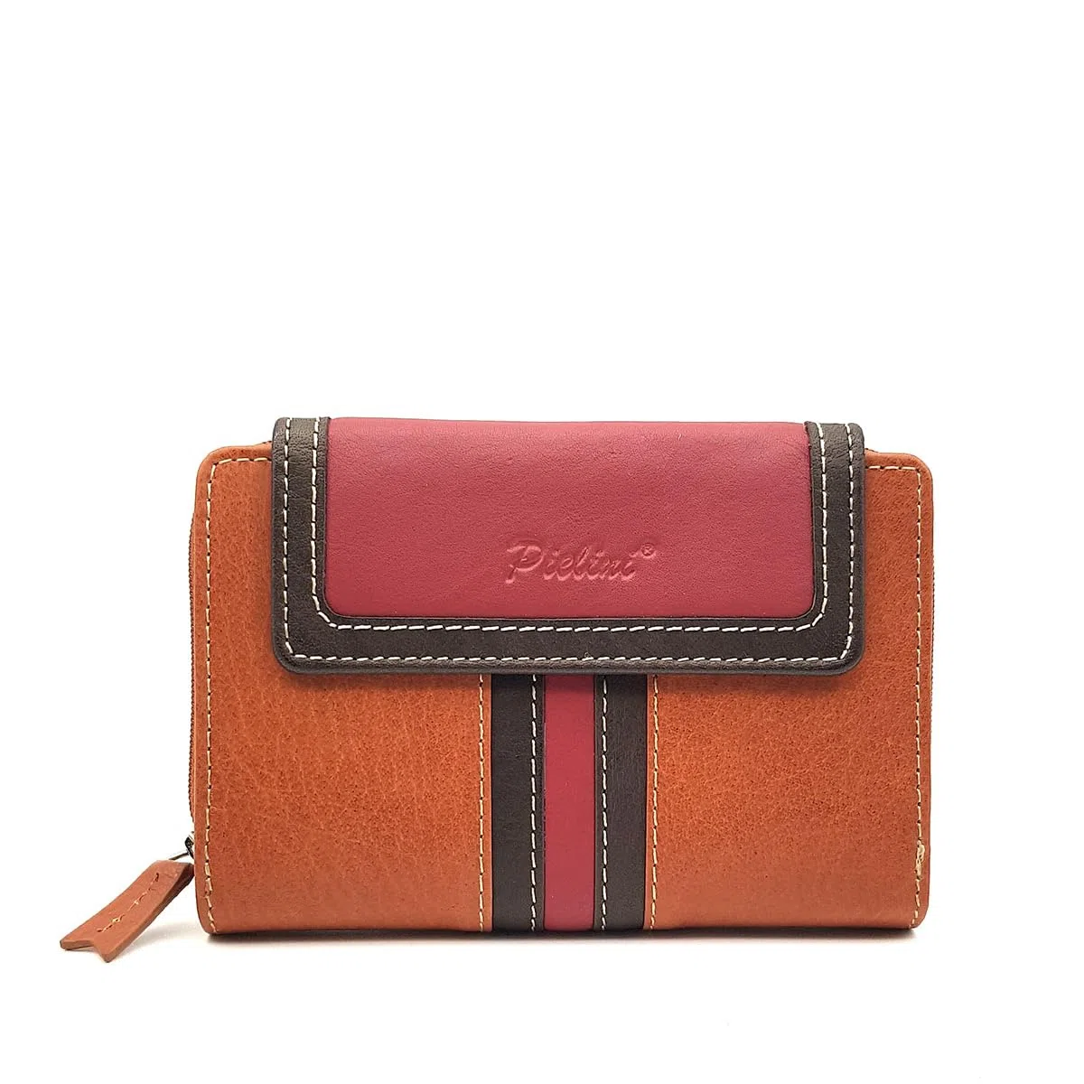 Pielini - Cartera de Piel para Mujer con Billetera y Monedero. Monedero de Gran Capacidad Modelo 3052 (Cuero)