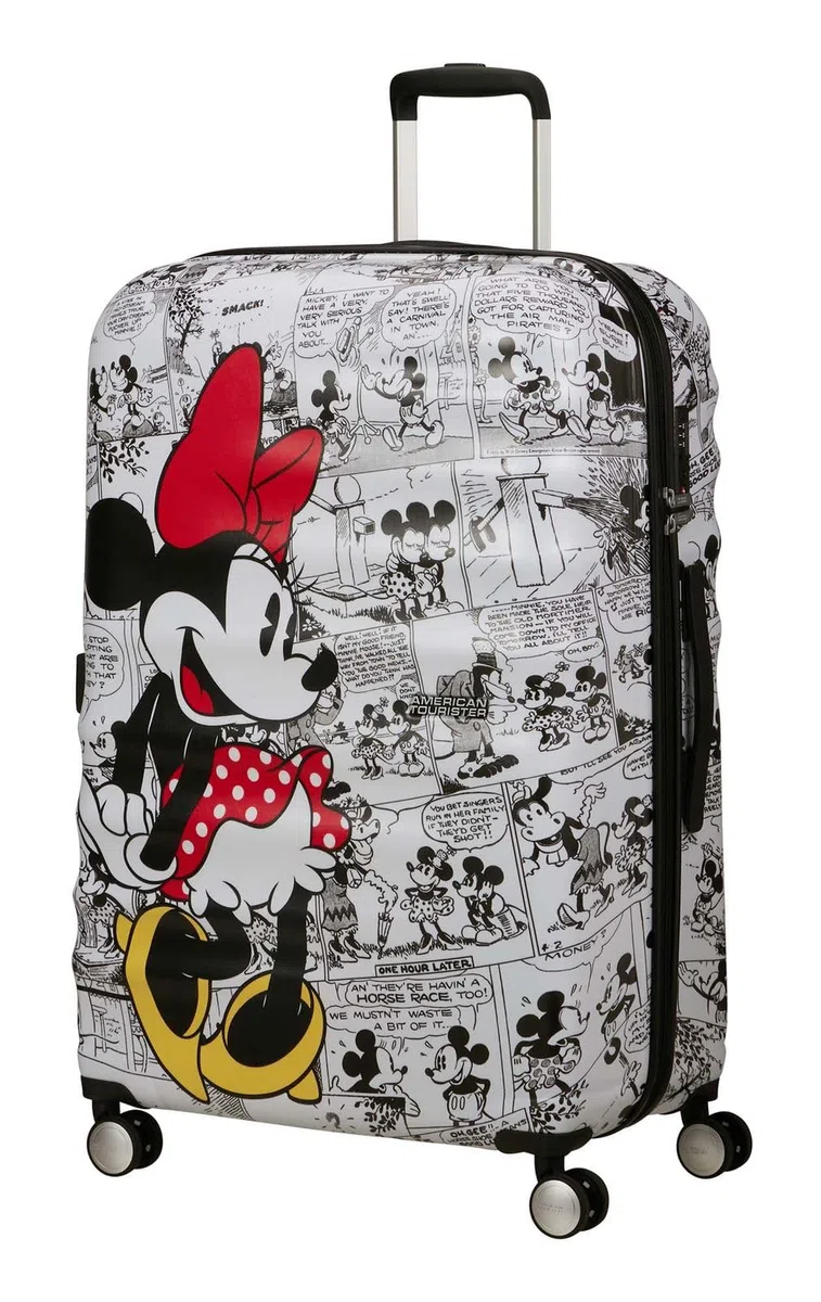 American Tourister Breakruptor de Onda FL - Spinner L, Maleta, 77 cm, 96 L, Multicolor (Minnie Comics White)