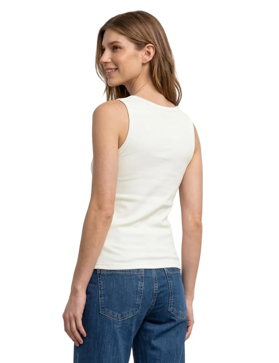 Street One 3230728 Parte Superior Acanalada con Cuello en V Mujer (Pack de 1)