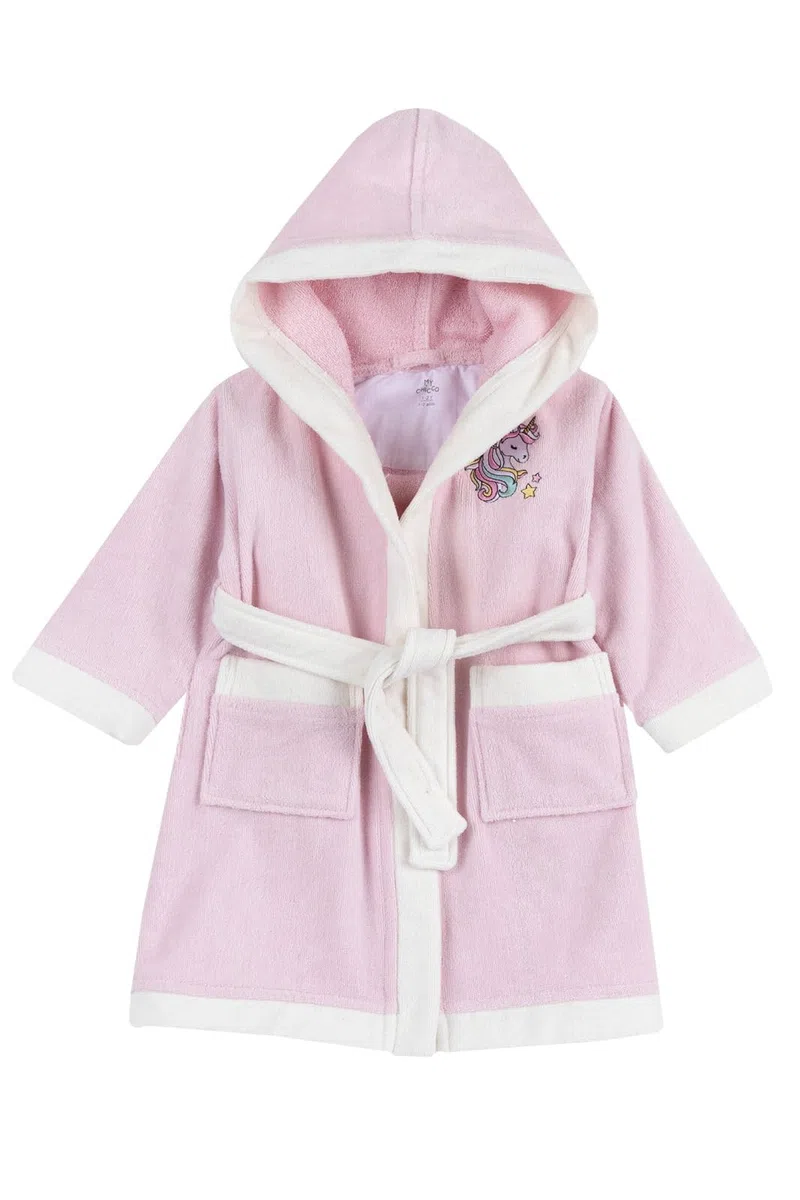 Chicco, Albornoz Niño y Niña de Suave Tejido de Toalla 100% Algodón con Capucha y Cinturón, Designed In Italy
