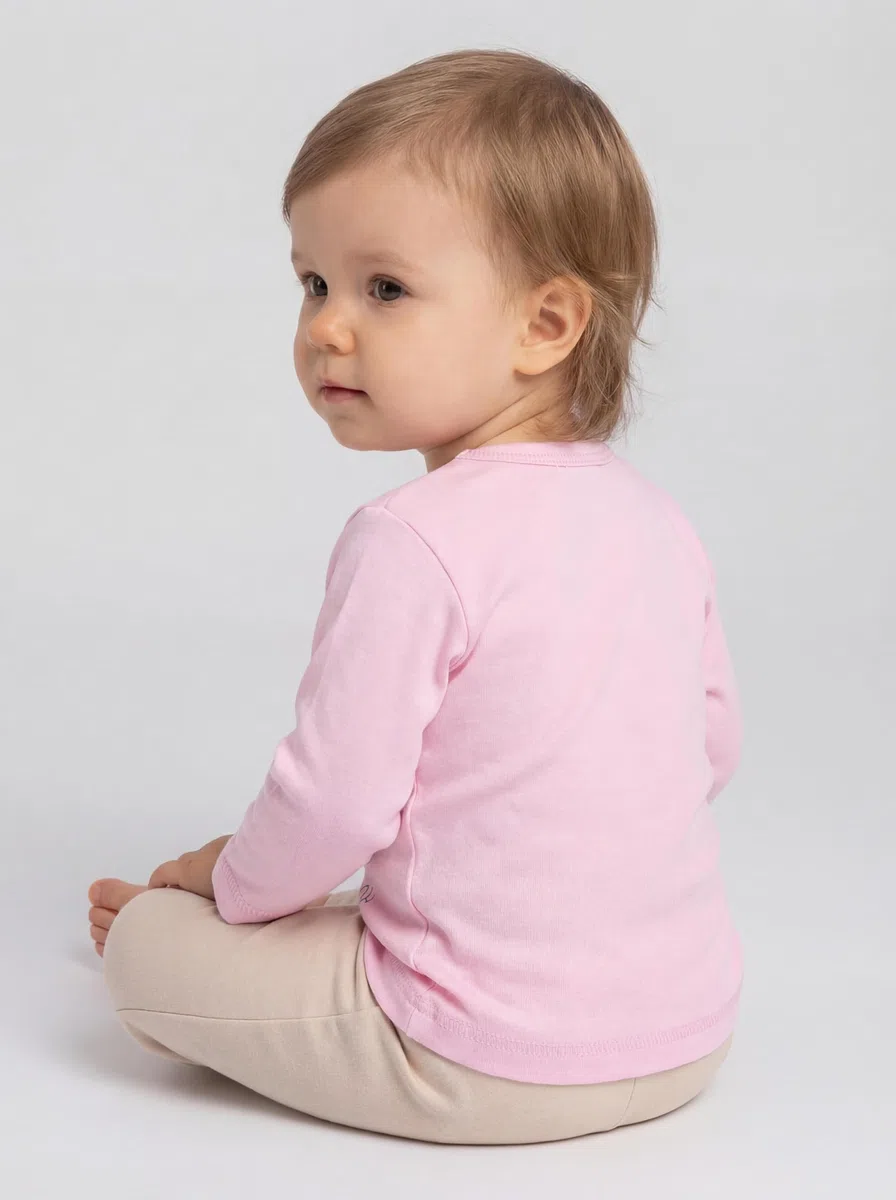 TupTam Blusas de bebé, Manga Larga con Estampado, Paquete de 3 uds.