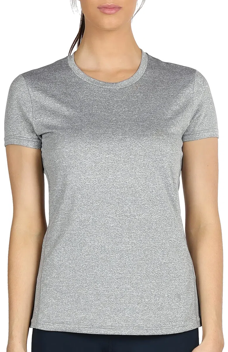 icyzone Camiseta de Fitness de Manga Corta para Mujer, Pack de 3