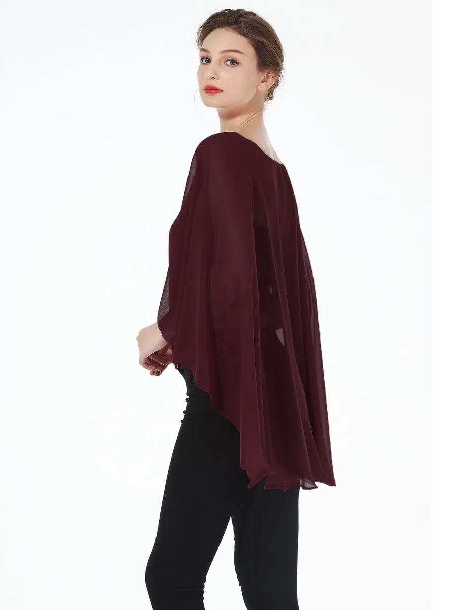 BEAUTELICATE Capa Poncho Gasa Fiesta Mujer Chales de Novia Ligero Elegante para Boda Cerimonia Evento Formal Graduación Cosplay Elf