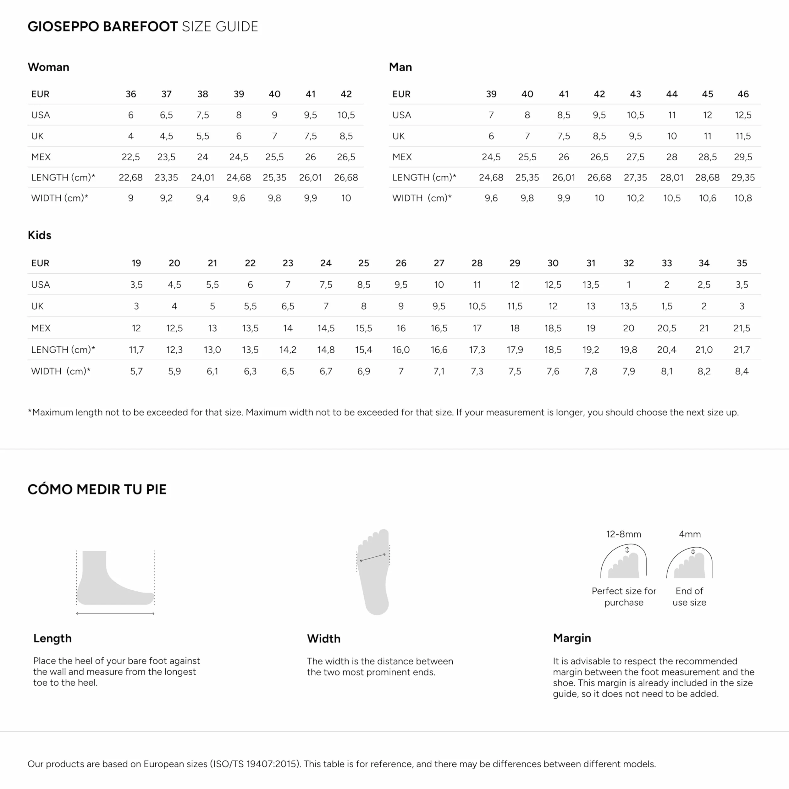 GIOSEPPO Barefoot - Zapatillas Piel POYGAN