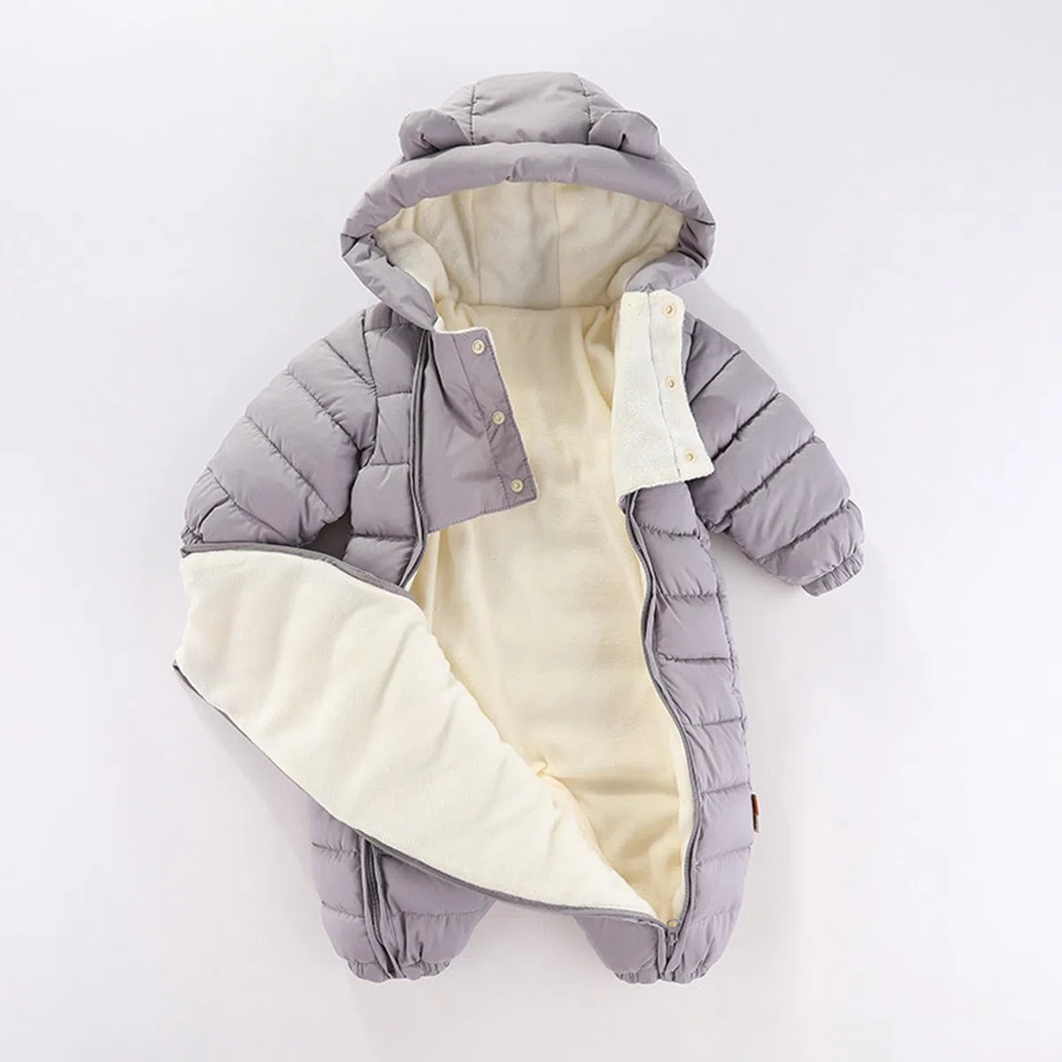 Generisch Traje de nieve para bebé recién nacido, ropa de invierno, abrigo, mono, niño, niña, chaqueta con capucha