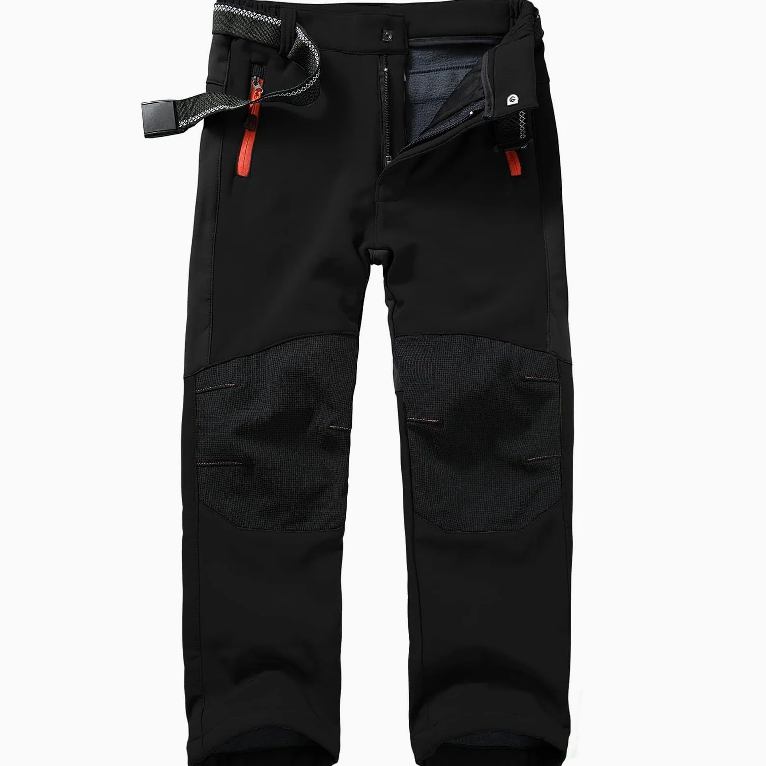 Pantalones de esquí para niños Softshell con forro, pantalones térmicos para niños y niñas, pantalones de nieve, pantalones de invierno para exteriores, pantalones de senderismo