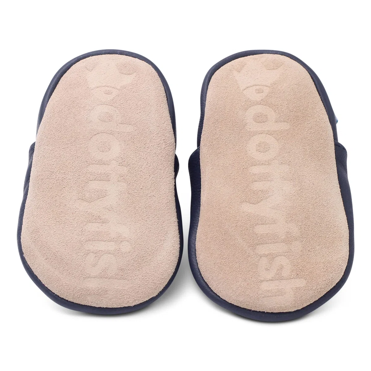 Dotty Fish Calzado Minimalista para bebés y niños. Zapatos Unisex de Piel Suave con Suela Antideslizante. Ligeros, Flexibles, Respirable y aprobados por podólogos - Ballena 2-3 años | Ligero, transpirable, flexible, tobillos elásticos, antideslizante