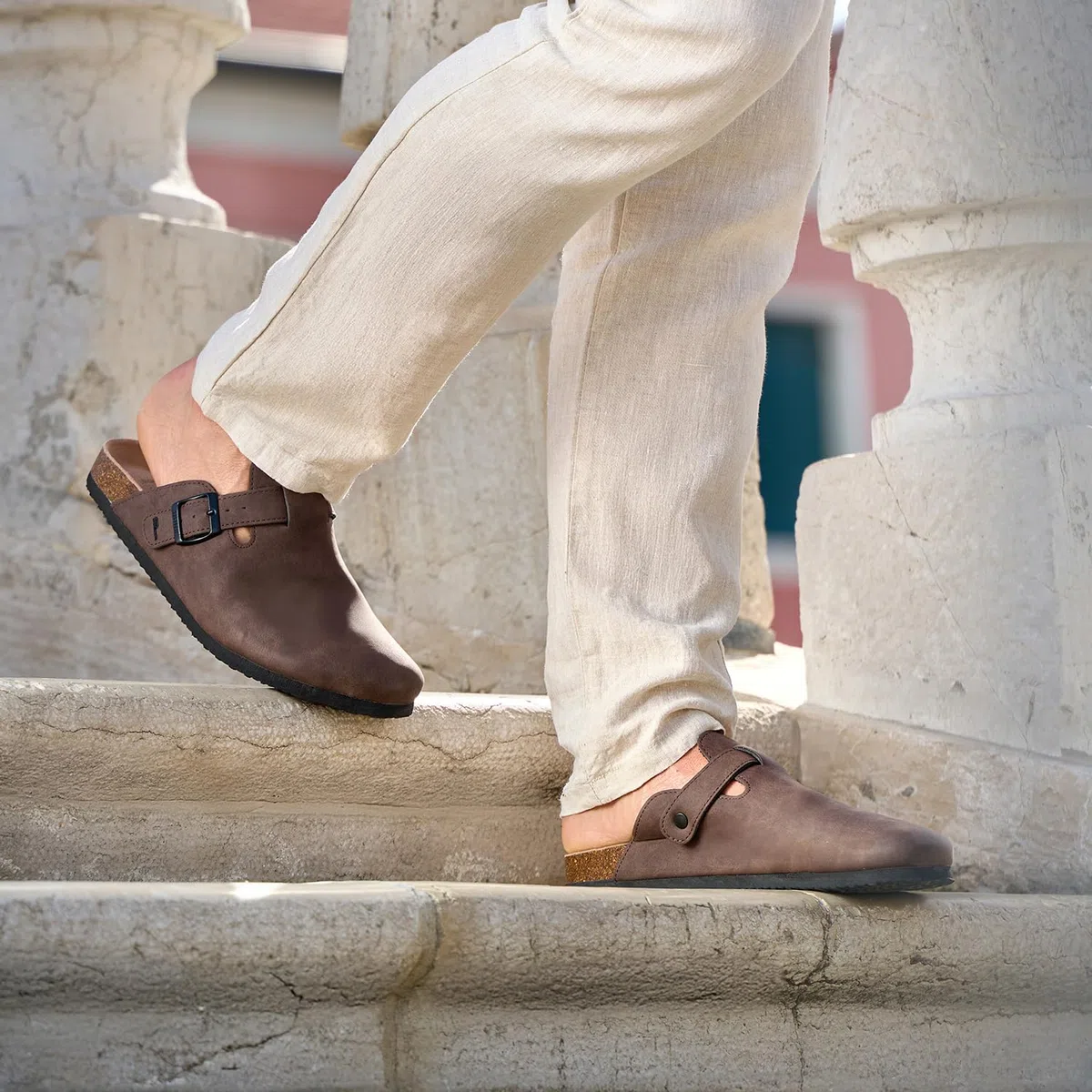 PERLETTI Chanclas Hombre Comodas Playa Piscina para Caminar - Sandalias Hombre Verano Primavera Flip Flops Ligeras - Zapatillas de Estar por Casa Hombres Chicos con Suela Antideslizante