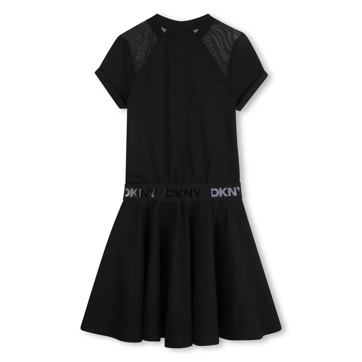 DKNY Vestido para niña, Negro, 14 años