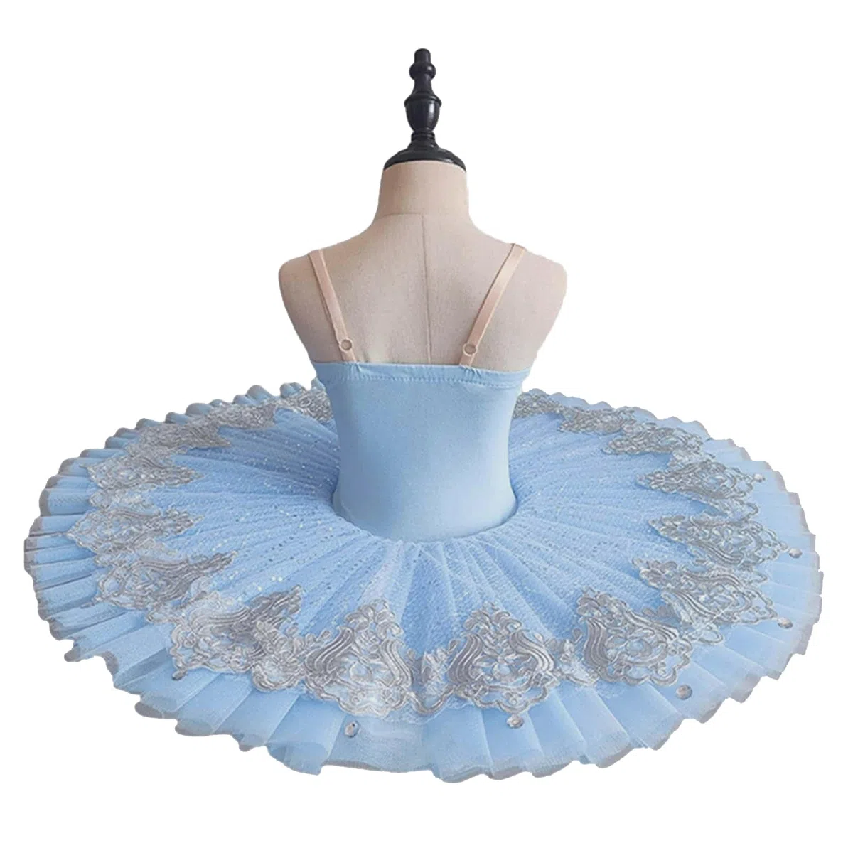 Niñas Tutu profesional Vestido de ballet Bordado Abullido Falda Lago de cisnes Crepe Trajes de bailarina Para niños