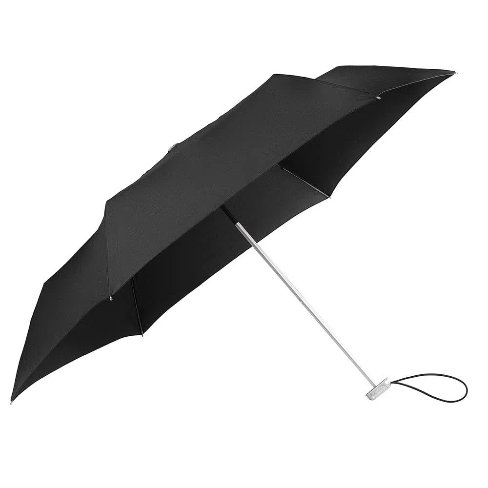 Samsonite Alu Drop S - 3 Sección Mini paraguas planas, 23 cm, negro