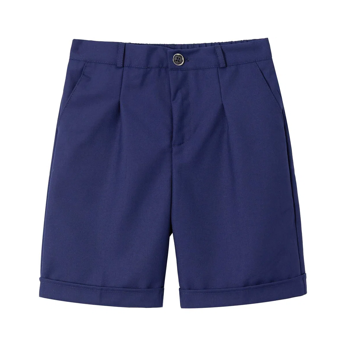 LOLANTA Shorts Escolares Niños, Shorts Elegantes Uniforme, Pantalones Cortos Formales de Verano para Niños, Clásicos Pantalón Corto de Traje Cintura Ajustable 2-13 Años