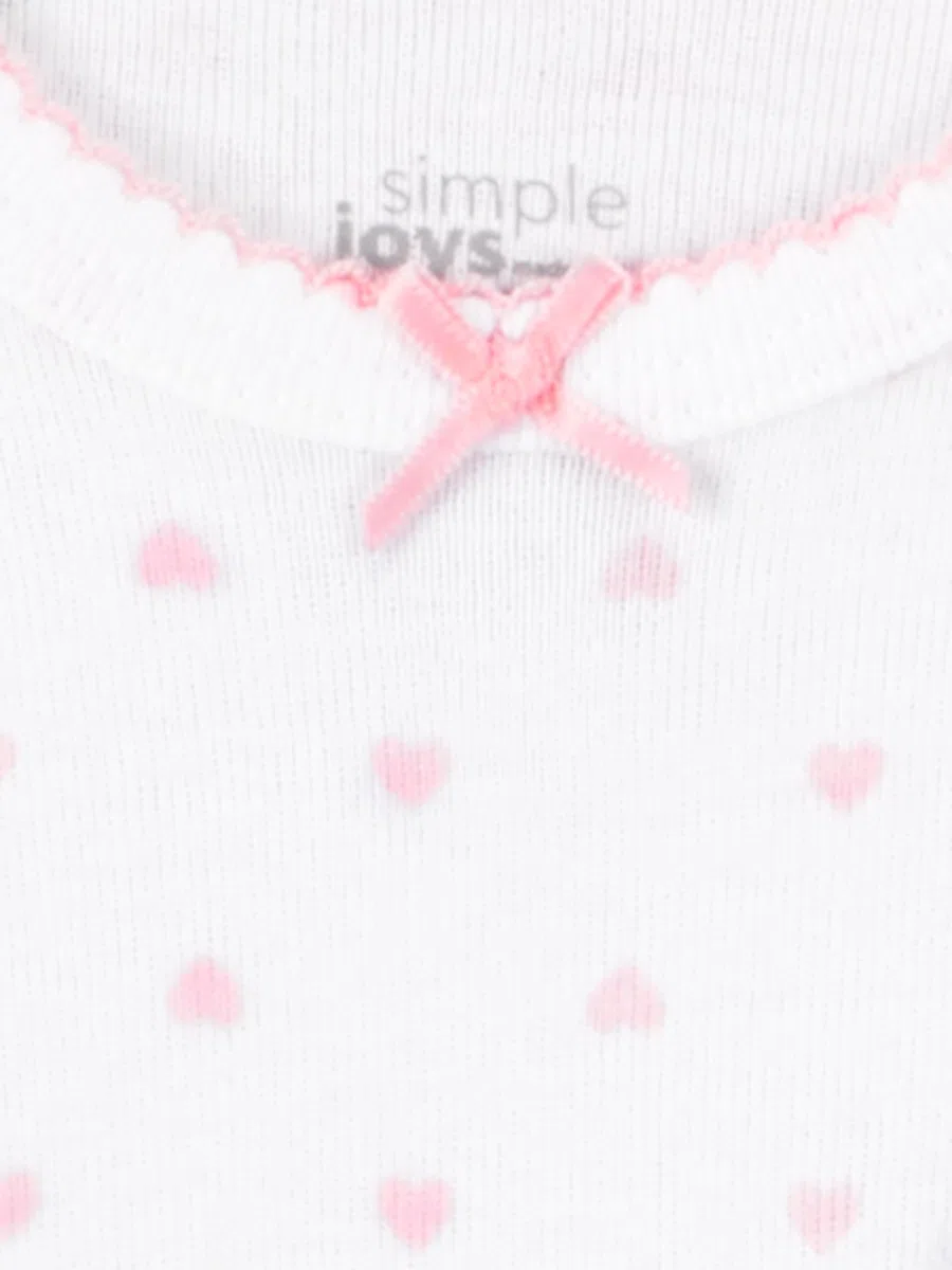 Simple Joys by Carter's 6-piece Bodysuits (Short And Long Sleeve) And Pants Set Conjunto de pantalones Bebé-Niñas (Pack de 1)