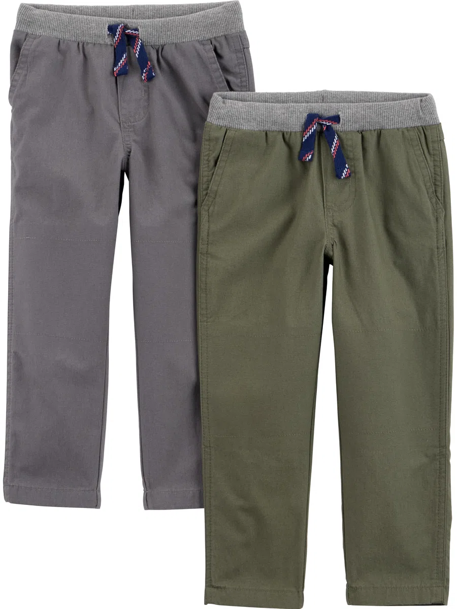 Simple Joys by Carter's 2-Pack Pull On Pant - Pantalones Bebé-Niños