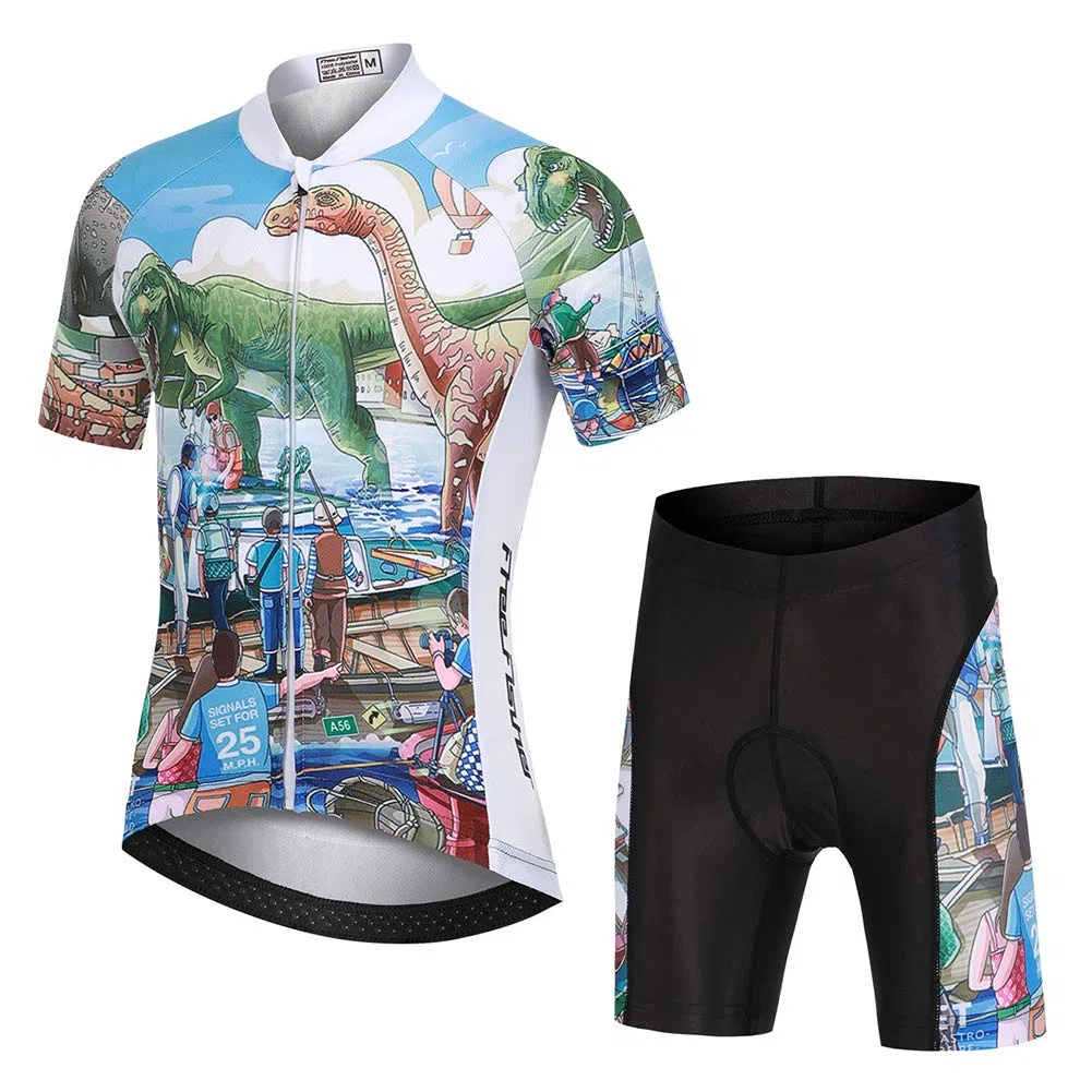 2019 Nuevo Transpirable para Deportes al Aire Libre Ropa Ajustada Cuerpo Pantalones + Tops Niño ciclimo Maillot